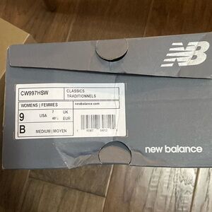 Women’s new in box New Balance 997 in size 9.